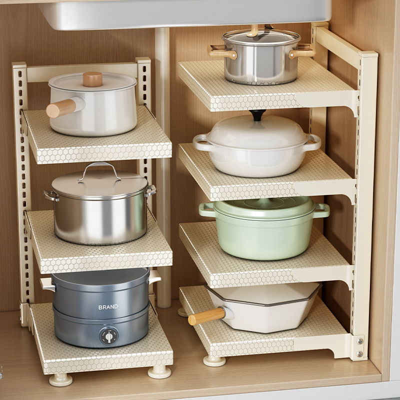 Under Sink Expandable Storage Shelf