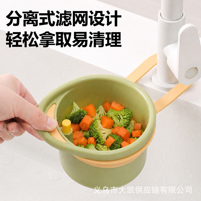 Flip-Over Sink Hanging Filter Basket